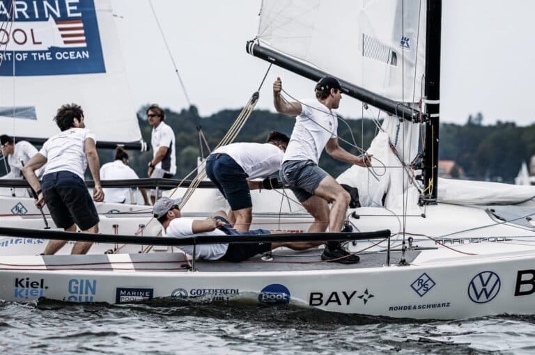 Deutsche Segel-Bundesliga racing (August 8–10, 2025) hosted by Berlin Yacht Club. Photos © Deutsche Segel-Bundesliga | Photographer IG: @sailingenergy