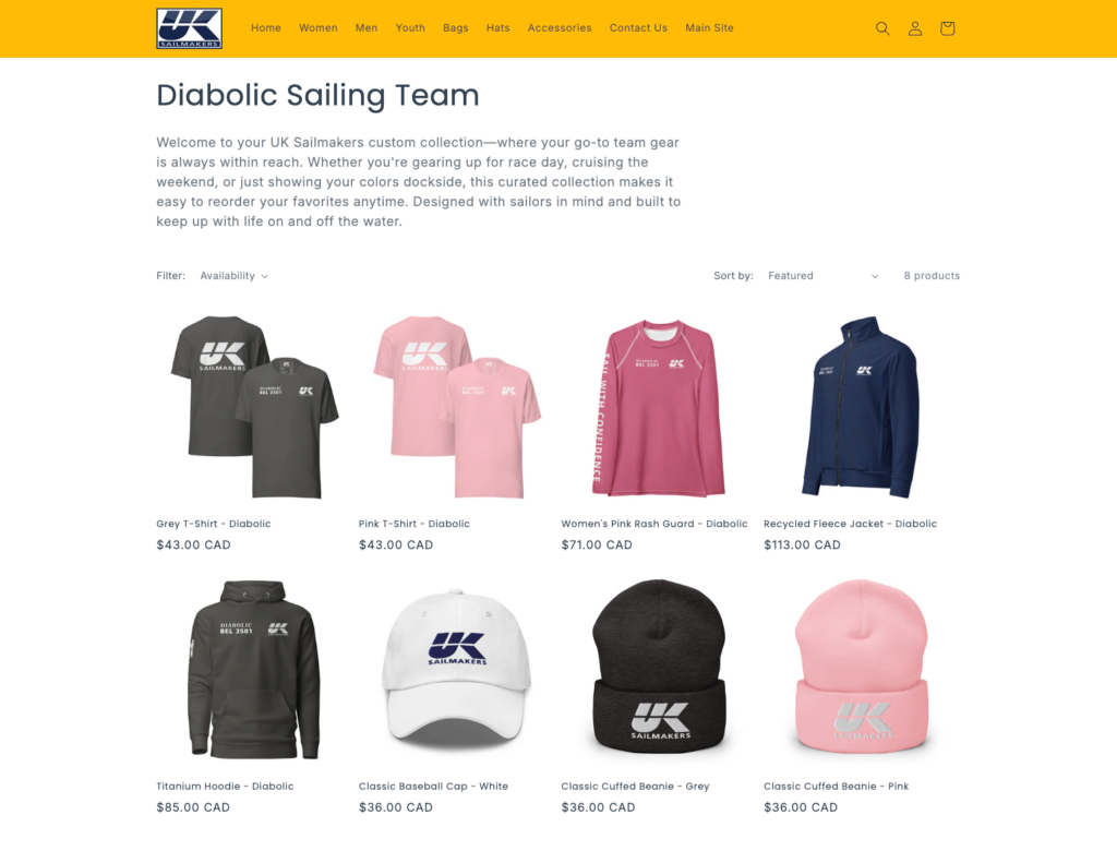 Look Like a Team. Sail Like One Too.