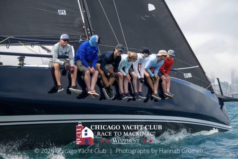 Eagles Wings Soars at Race to Mackinac 2 XR41 Eagles Wings at the 2026 Chicago Mac. Photo © Chicago Yacht Club | Hannah Gromen.