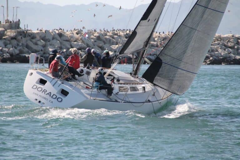 I Win, or I Learn 12 Caption: Brendan Huffman's Express 37 Dorado swept ORR 4, the Gosling's Rum Division, and the Carl Schumacher Award at this year's Pacific Cup. Photo © Margie Woods.